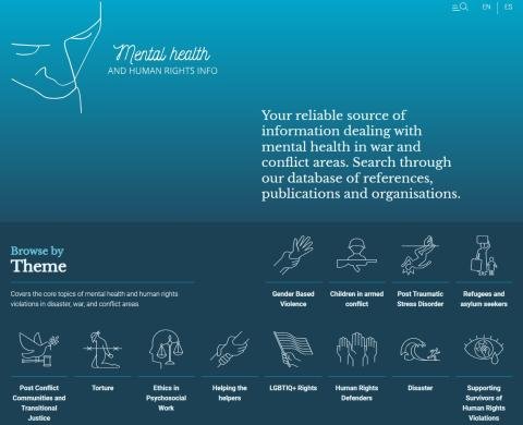 Bilde av forsiden til Mental health and human rights info