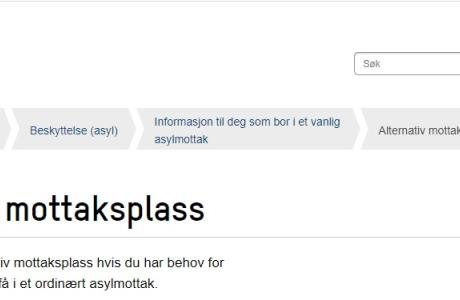 Foto Alternativ mottaksplass UDI